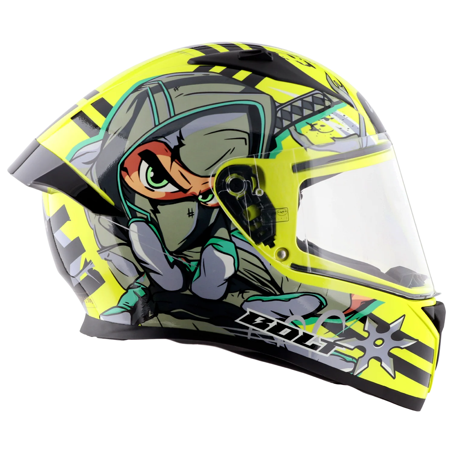Neon Yellow Grey