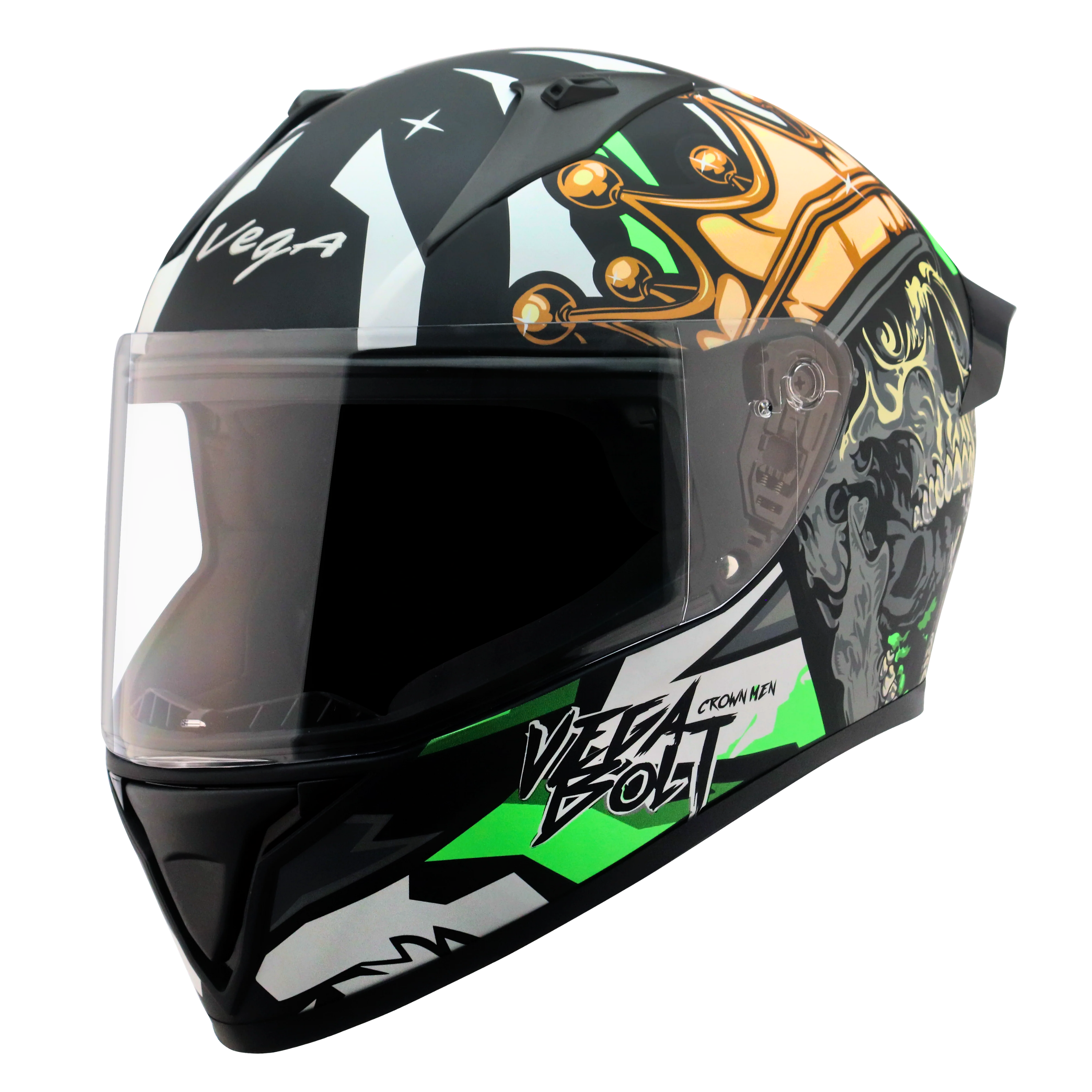 Dull Black Neon Green