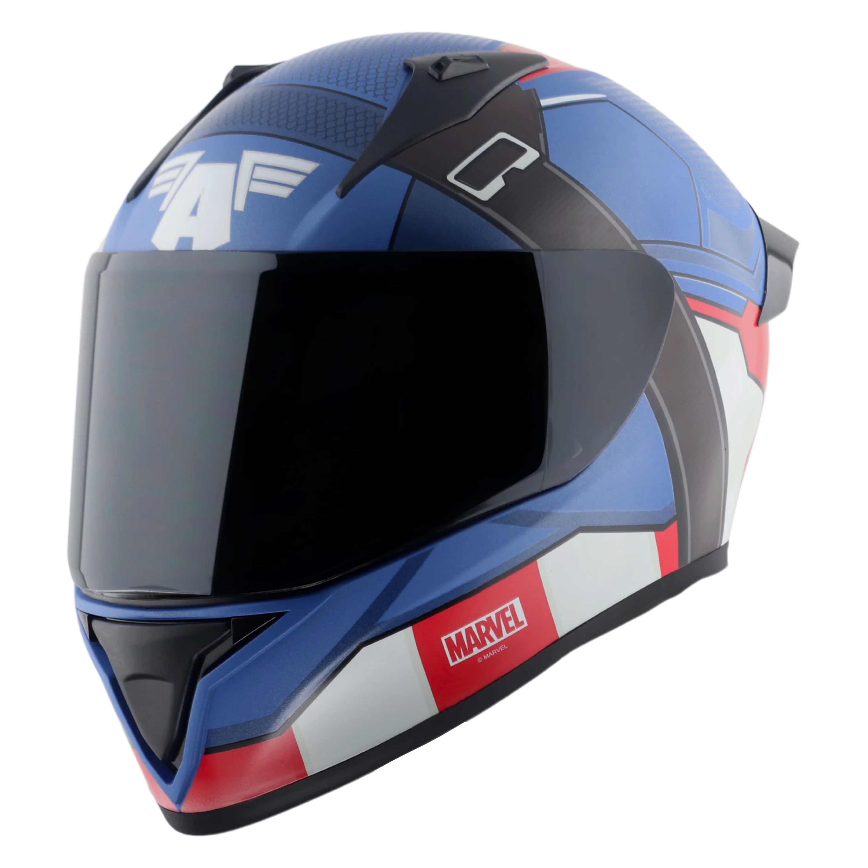Dull Blue Red White
