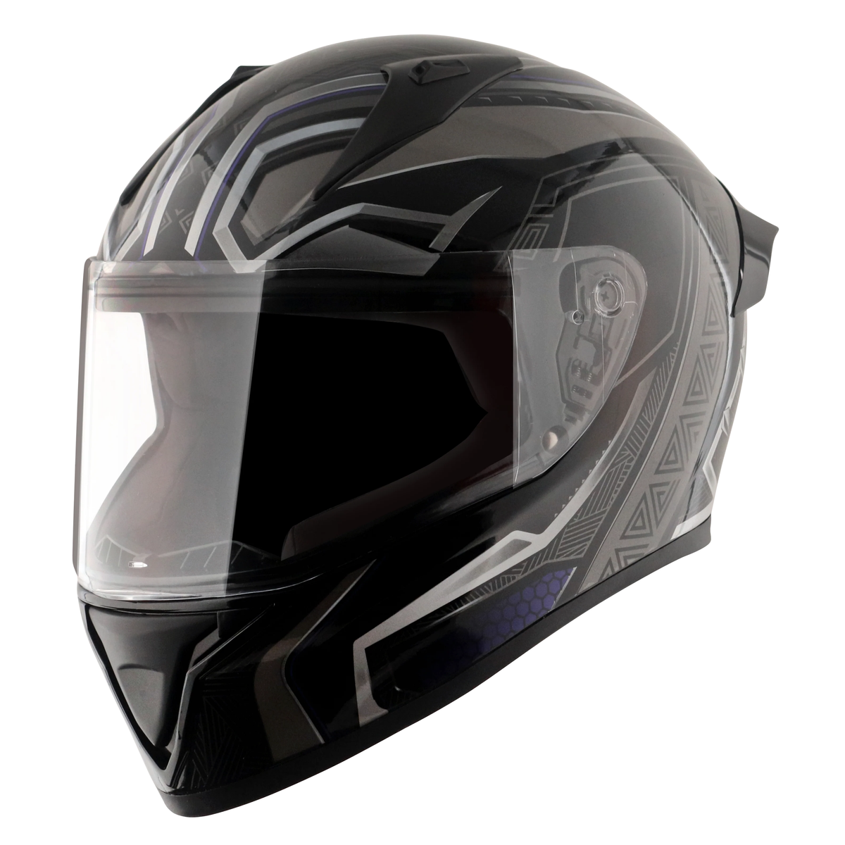 Vega Bolt Marvel Black Panther Edition Full-Face Motorcycle Helmet