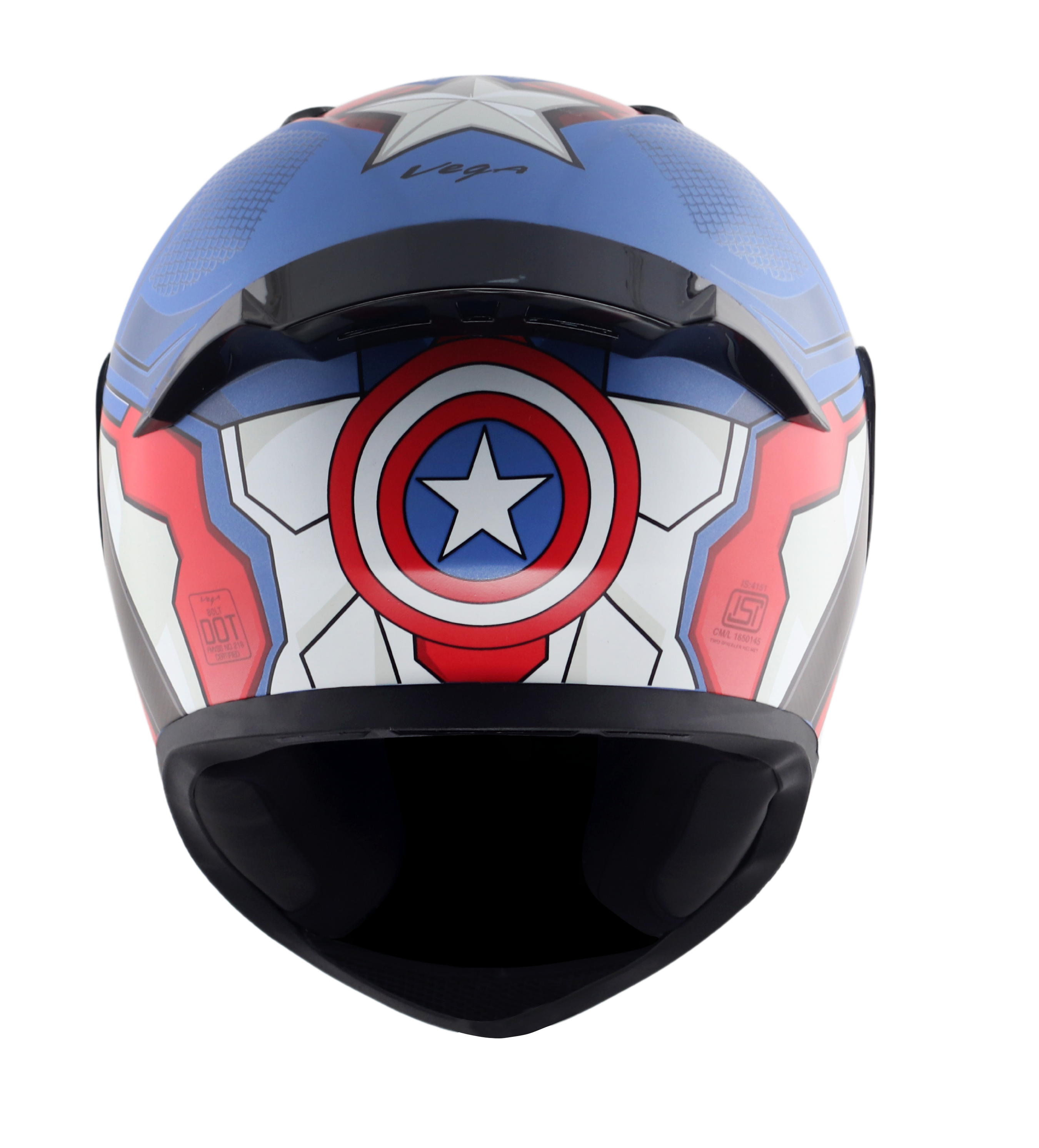 Dull Blue Red White