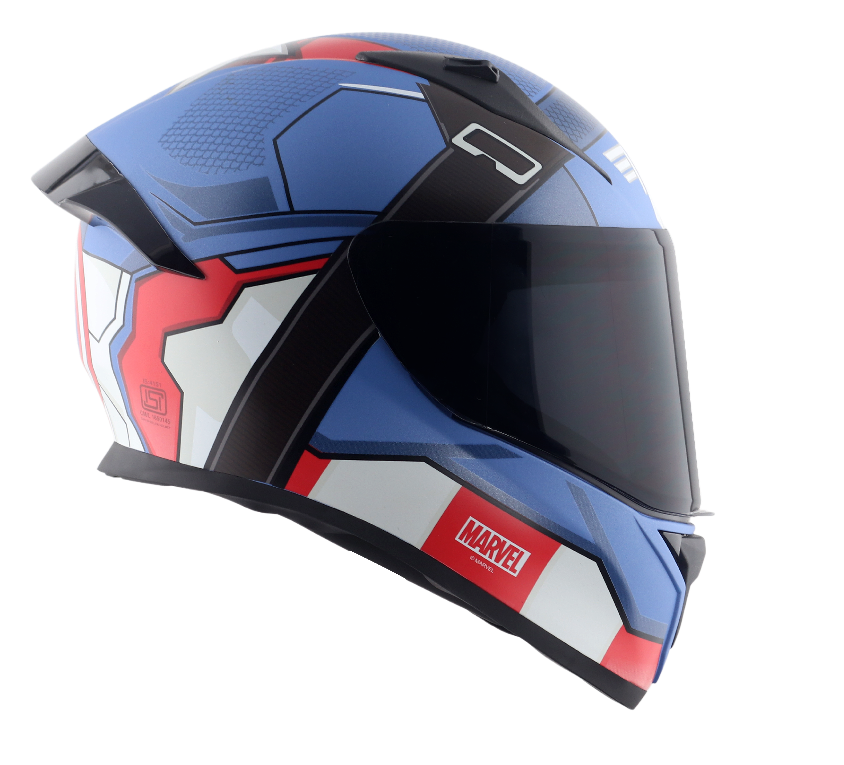 Dull Blue Red White
