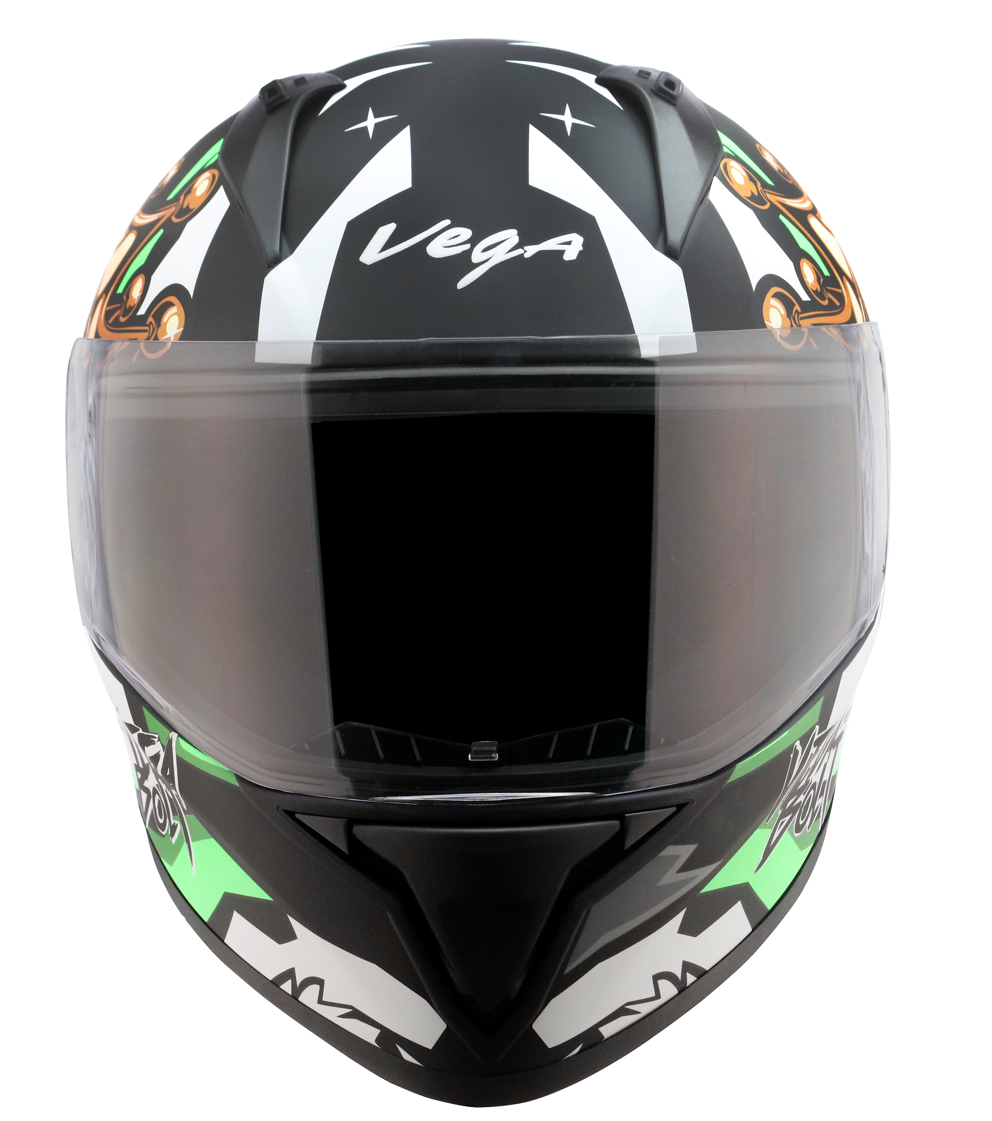 Dull Black Neon Green