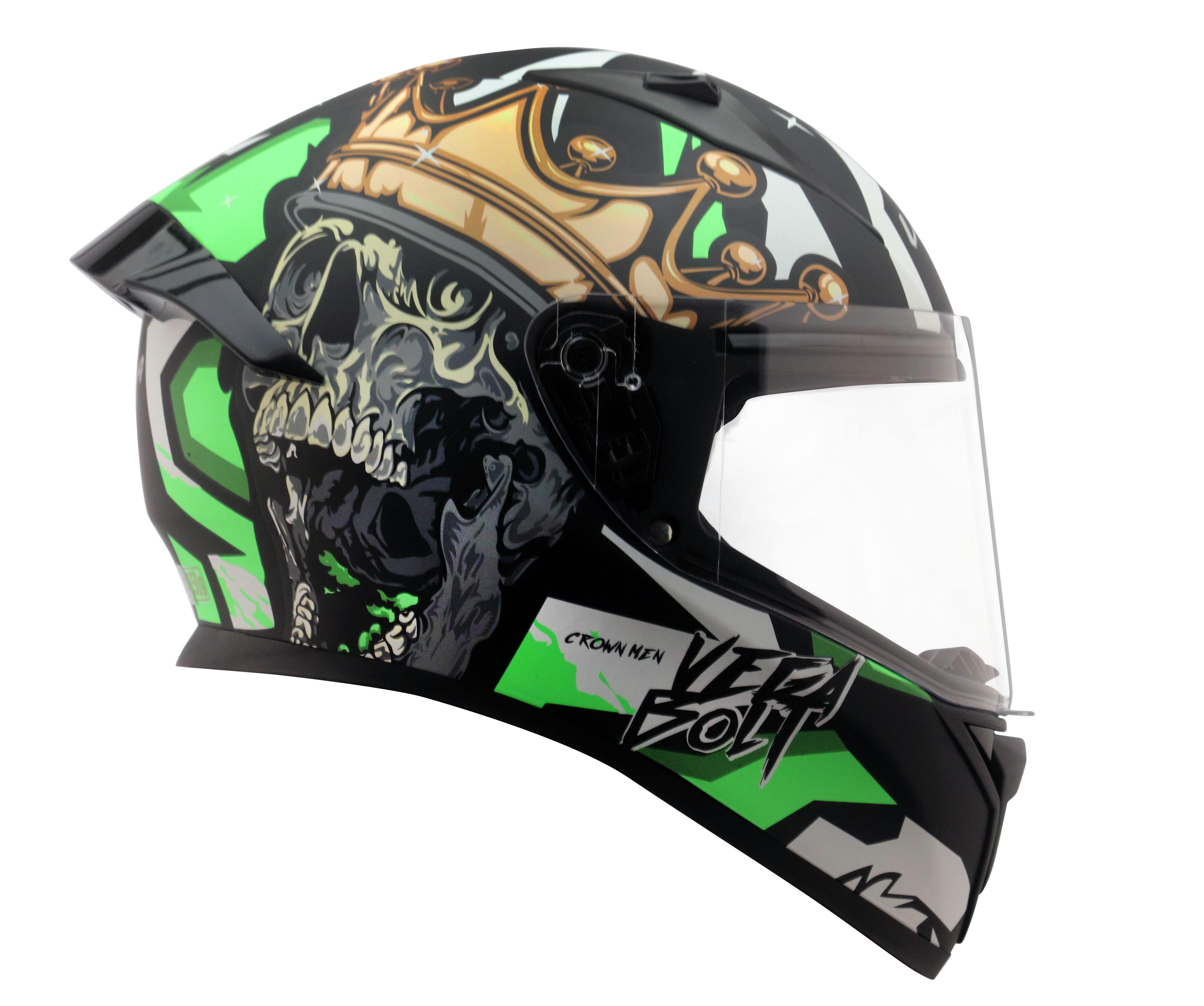 Dull Black Neon Green