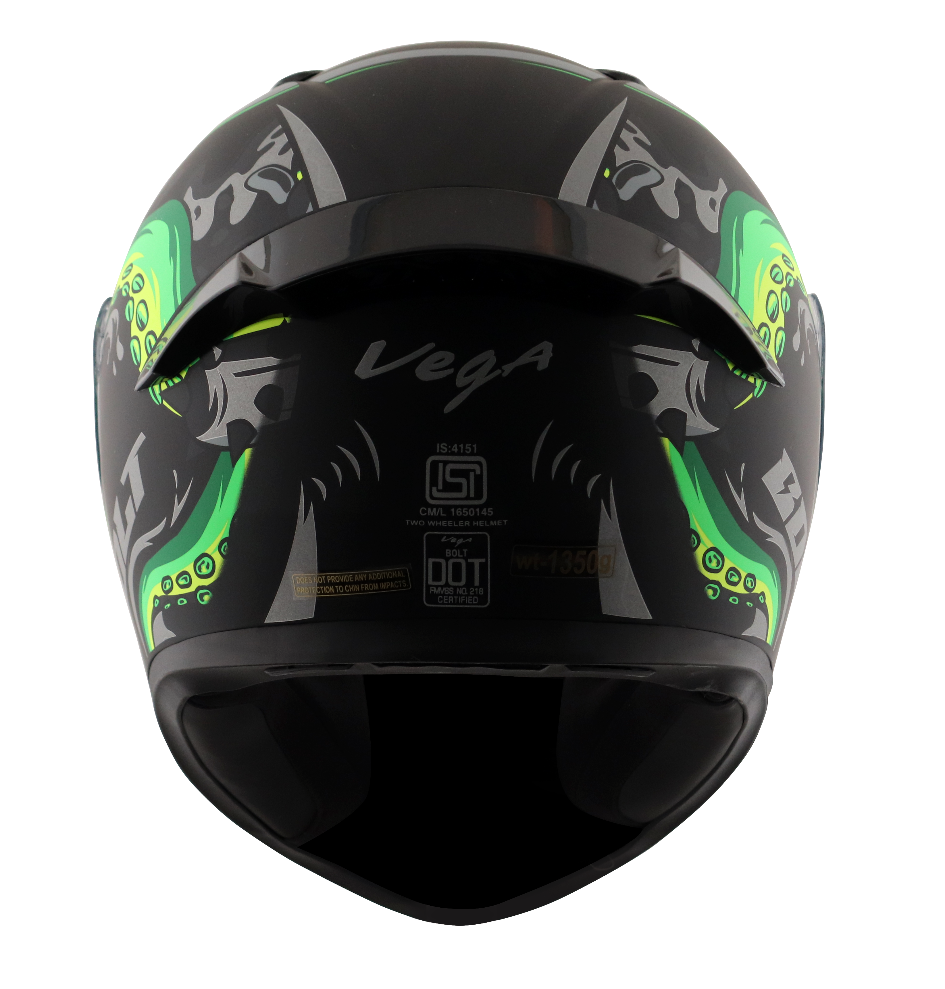 Dull Black Neon Green