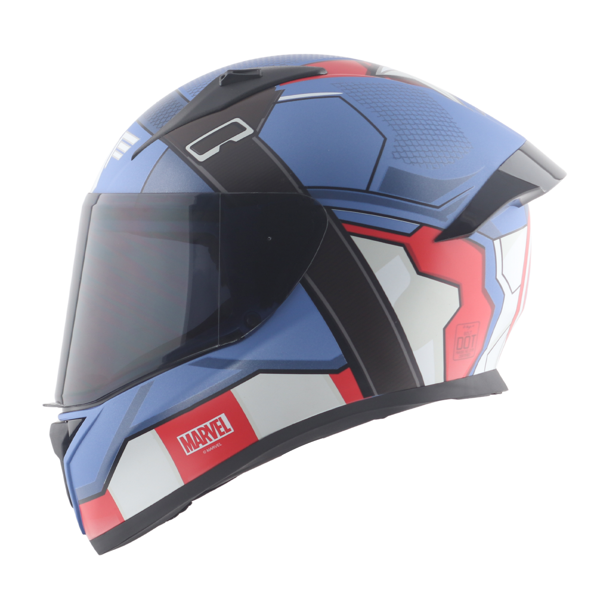 Dull Blue Red White