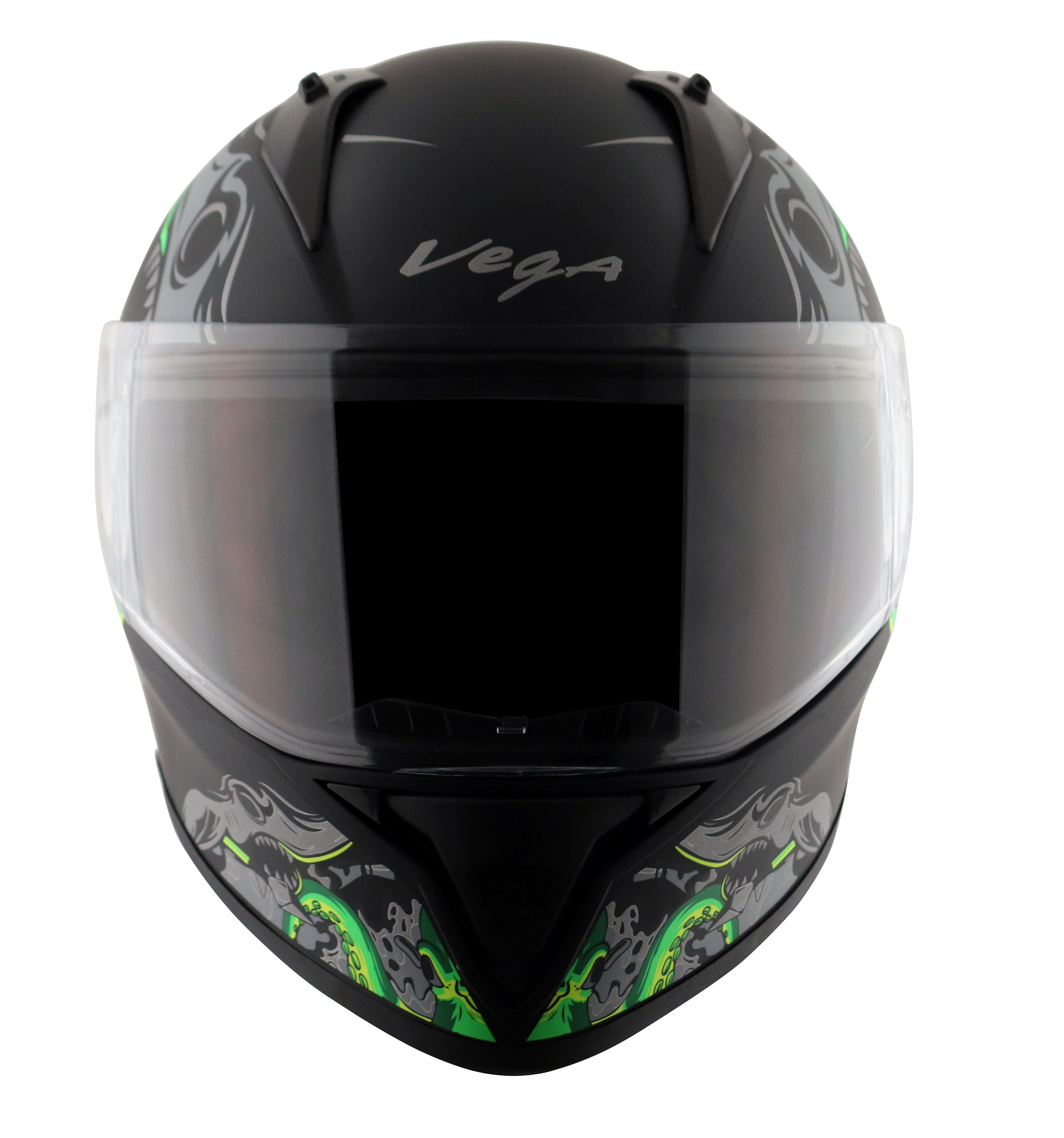 Dull Black Neon Green