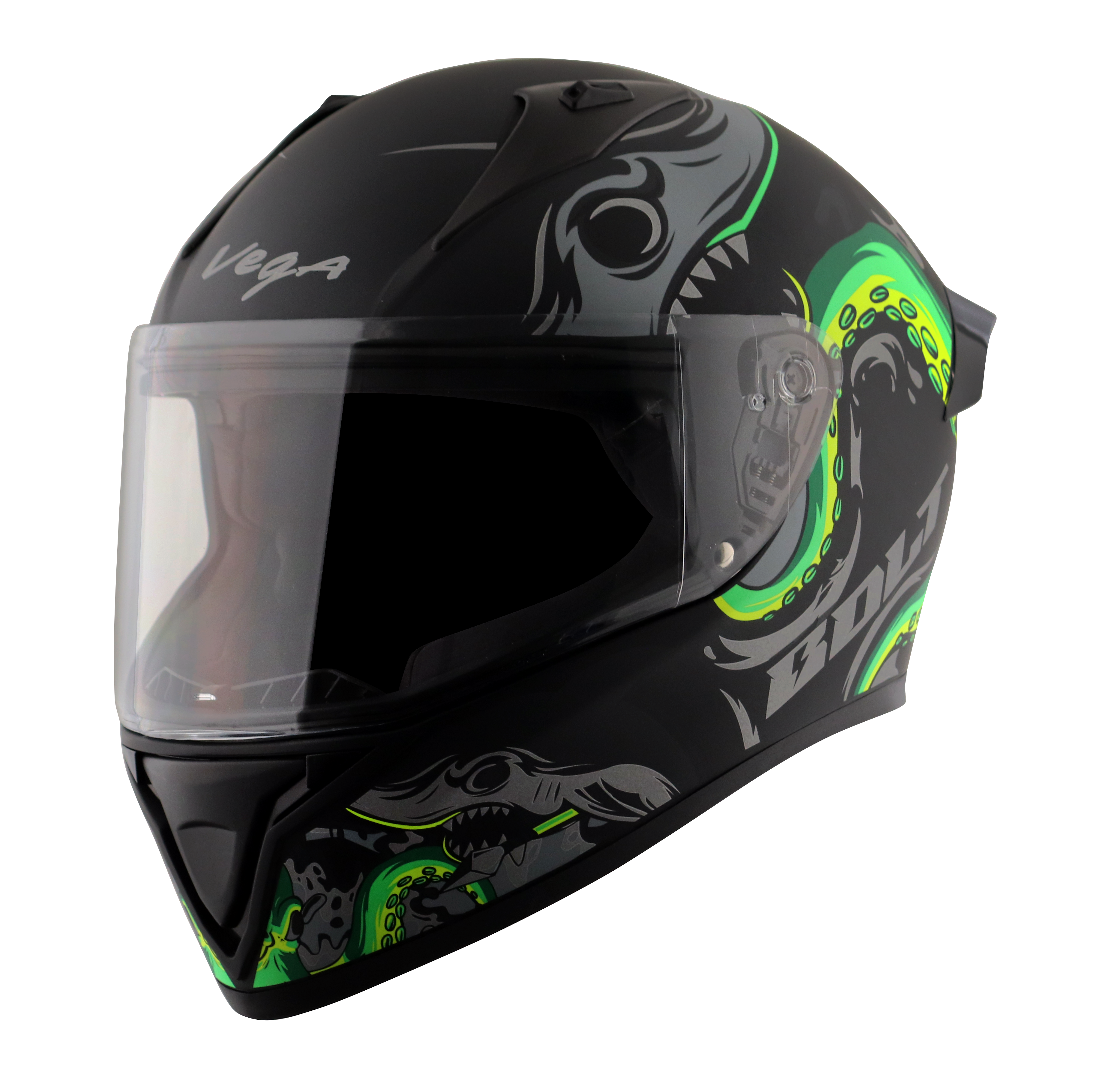 Dull Black Neon Green