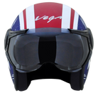 Dull Red Metallic Blue