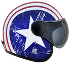 Dull Red Metallic Blue