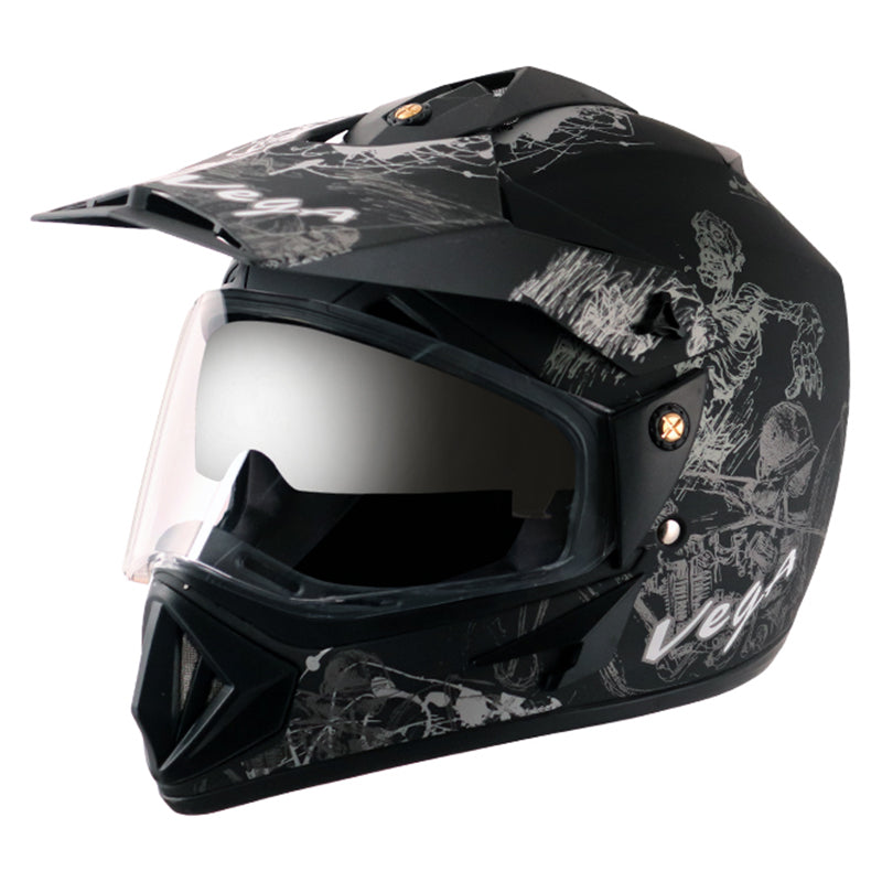 Dull Black Silver