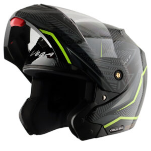 Crux Dx Energy Black Neon Green Helmet